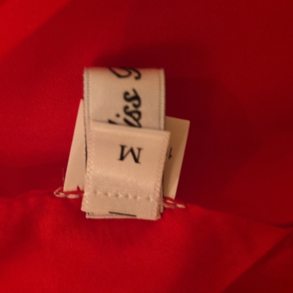 MISS ROSIER RED SLEEVELESS ACCENT BOW, MINI DRESS SIZE, M, NWOT - Picture 12 of 15